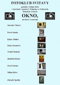 Plakát - výstava OKNO 2016